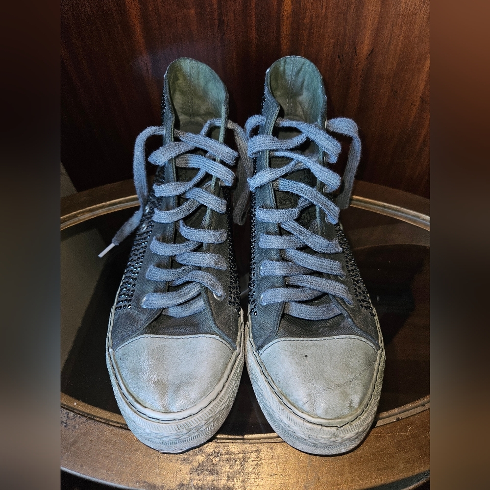 Studsware Khaki Green High-Top Sneakers